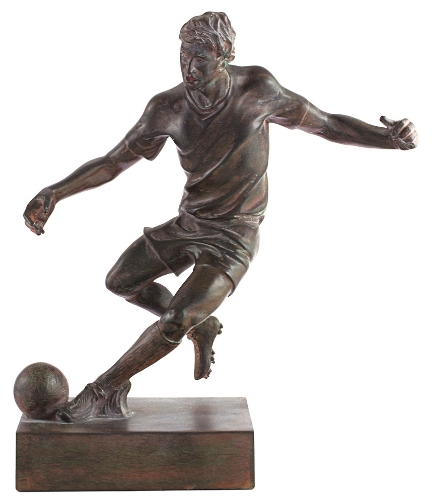 FIGURA DE RESINA JUGADOR FUTBOL 